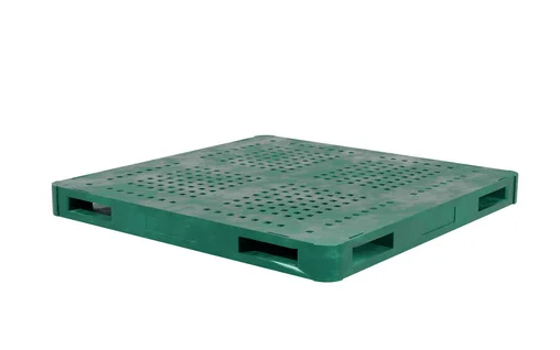 Lödige Inhouse Pallet – durable plastic pallet for consignment systems, X-ray compatible and barcode enabled for secure air cargo handling.